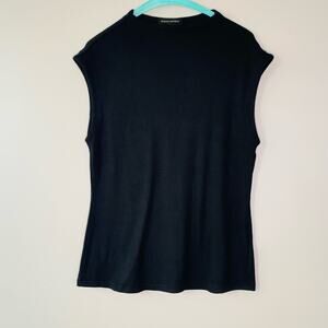 Banana Republic black sleeveless high neck top (Medium)